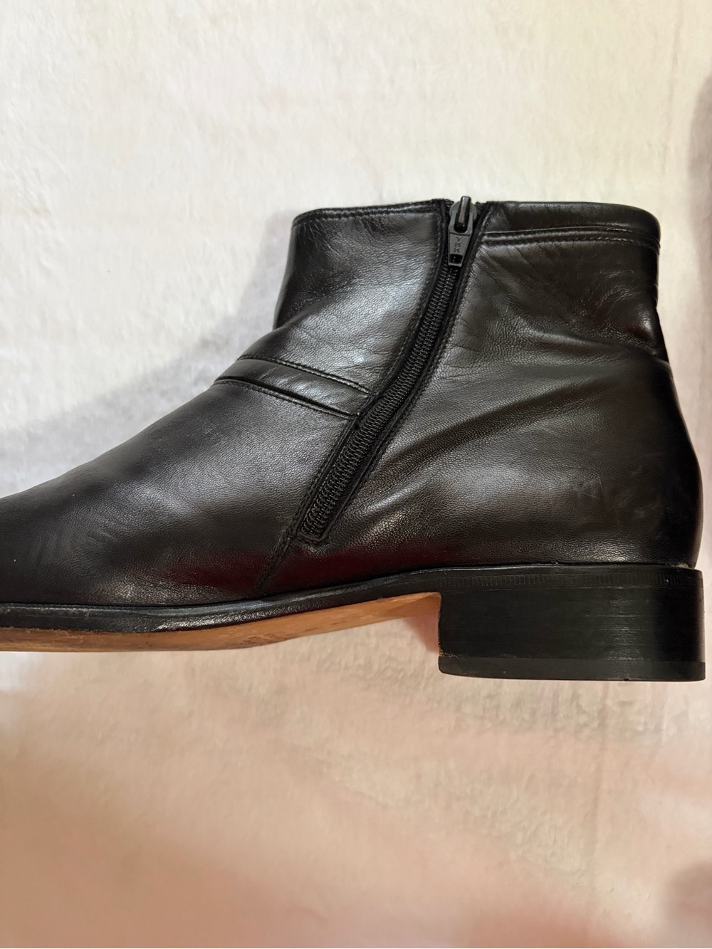 Bally Black Leather Side-Zip Boot